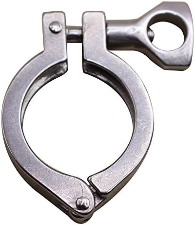 DERNORD Stainless Steel 304 Single Pin Heavy Duty Tri Clamp with Wing Nut for Ferrule TC 1.5'' (Pack of 2)