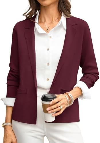 GRACE KARIN Womens Sweater Blazer Jackets Business Casual Work Cardigan