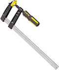 FORGE 12" F Clamp Soft Grip Bar Clamp for Woodworking, Heavy Duty Adjustable Clamp for Carpentry, Wood Clamp Tool with Protective Pads