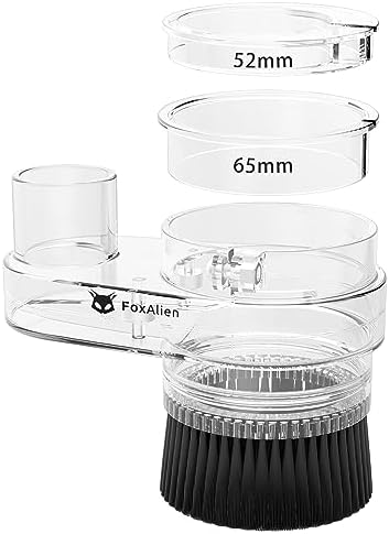 FoxAlien 69mm Diameter Dust Shoe for CNC Router Machine, Compatible with 52mm Spindle Motor and 65mm Router, Hose Diameter 38mm