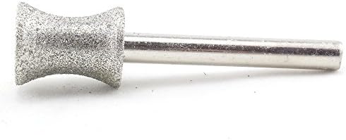 ILOVETOOL 16mm Concave Jade Carved Emery Grinding Head Shank 1/4"