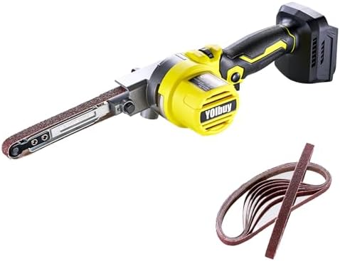 YOIbuy Cordless Belt Sander Compatible with DeWalt 20V Battery, 6 Variable Speed,120° Adjustable, High speed 5,600 Ft/Min, Quick Belts Change, Power Sander for Woodworking,Paint,Metal Rust (Tool Only)