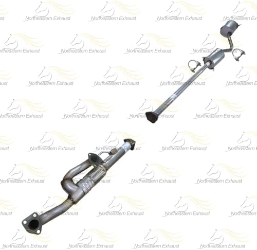Northeastern Exhaust | Stainless Steel Front Pipe with Muffler Assembly Exhaust Kit Compatible for Honda Ridgeline 2009-2011 3.5L | Includes Gasket and Clamp