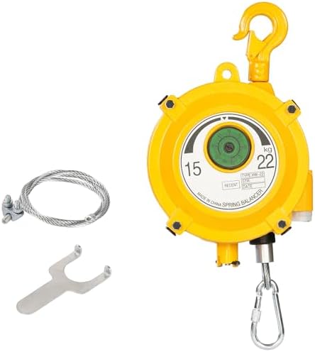 Heavy Duty Spring Balancer 15-22kg (33~49lbs), Tool Hanging Retractor, Retractable Balancer with 1.5m Adjustable Tension Steel Wire Cable, Industrial Tool Hanging Holding Equipment