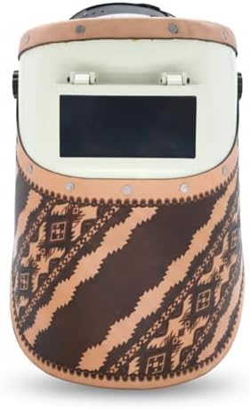WoahBros Flip-Up Welding Helmet | Sugar Scoop Welding Hood | Fits 2x4 Cheater Lens (Not Included) | Aztec