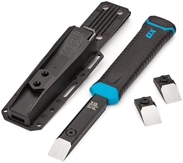 OX Pro 3/4" Replaceable Tip Wood Chisel with Holster - Framing Chisel Set