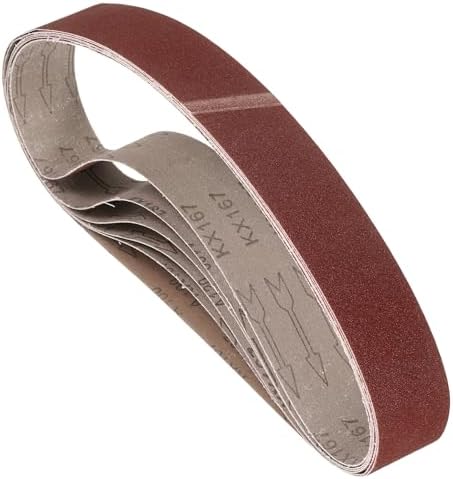 6 Pcs Sanding Belts 2 x 42 Inch 100 Grit Aluminum Oxide