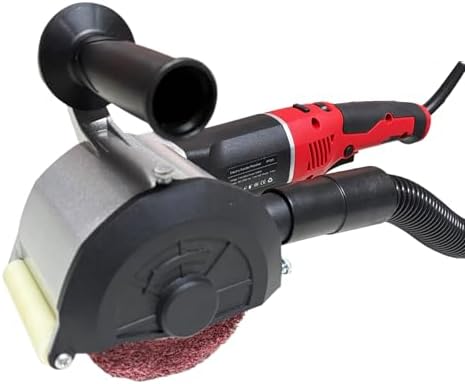 1380W Dustless Drum Burnishing Polisher, 6-Speed Variable Surface Conditioning Machine for Rust Removal, Paint Stripping, Stainless Steel Satin Finishing & Wood Restoration