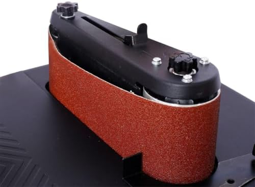 Oscillating Spindle Sander, 2-in-1 Belt and Spindle Sander with 500W Motor, 0-45° Tilting Table, 5 Sanding Sleeves and 4" x 24" Sanding Belt, Benchtop Woodworking Sander with Dust Collection