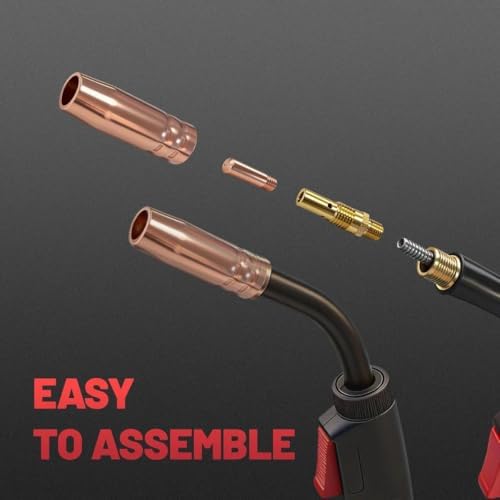 10ft MIG WELDING GUN 180A replacement for Titanium unlimited 200, MIG 140/170 Professional MP Welders.64804 64805 64806 Applicable to K530-6 style parts