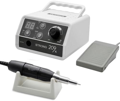 STRONG209K 65W Micromotor Polisher with 45K RPM 102/102L Micro Motor Handle,Micromotor for Jewelry,Ceramics,Silicone,Glasswork,Woodcarving. (209K, 102)