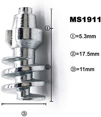 Screw in Tire Stud,Spikes for tire, Steel Body Carbide Tips [Security Anti-Skid] Wheel Tyre Snow Tire Spikes for Loaders Tractors Skid Steer Truck MS1911(11 x 22.8mm) - Pack of 200