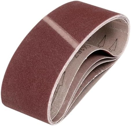 HARFINGTON 3 x 21 Inch Sanding Belts, 5 Pcs 120 Grits Aluminum Oxide
