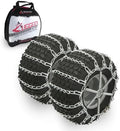 The ROP Shop Pair of 2 Link Tire Chains & Tensioners 19x9.5x8