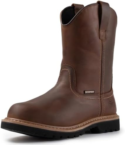SUREWAY 10in Mens Soft/Steel Toe Waterproof Wellington Work Boot