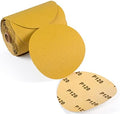 CowboyBOB 100 PCS 6 Inch 120 Grit PSA Sanding Disc Sticky Backed Sandpaper Sticky Sand Paper Aluminum Oxide Sandpaper Discs with Adhesive Back Applicable to Wood Processing Metal Polishing Molding