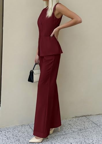 PRETTYGARDEN Women's 2 Piece Sets Business Casual Outfits