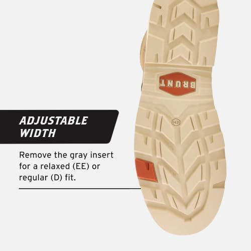 BRUNT Sullivan (Comp Toe) - 6" Waterproof Composite Toe Work Boot - EH Rated - Slip + Oil Resistant - Heat-Resistant Sole - 90-Degree Heel - Adjustable