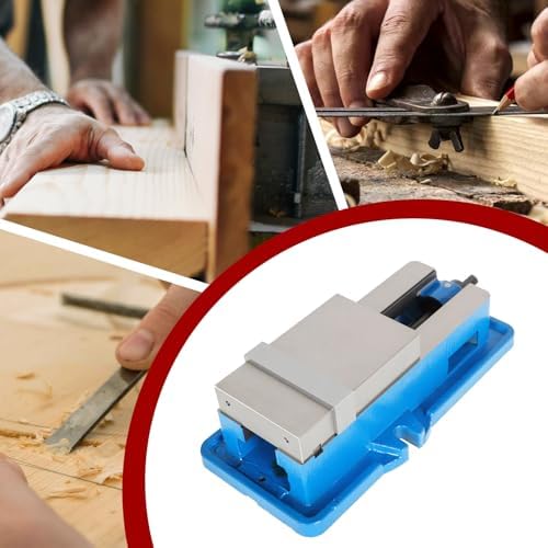 findmall 4 Inch Lock Down Vise Accuracy Milling Vise 4 Inch Jaw Width Drill Press Vise Milling Drilling Machine Bench Clamp Clamping Vice(4")