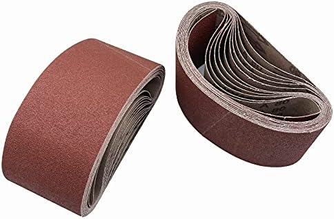 4x21 Sanding Belts 40 60 80 Grit, Craftsman Sanding Belt Assortment, 24 PCS