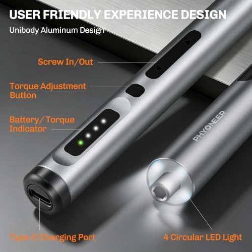 Mini Electric Screwdriver, 25-in-1 Precision Power Screwdriver Set