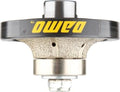 DAMO 9/16 inch Demi Bullnose & Half Bullnose Diamond Hand Profile Wheel, Hand Profiler, Coarse Grit Router Bit, 5/8-11 Thread, for Granite, Concrete, Marble, and Countertop Edge