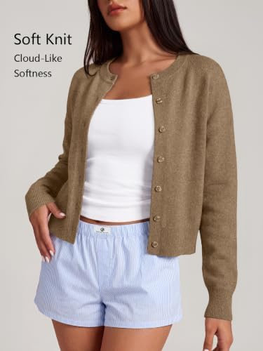 Trendy Queen Cropped Cardigan Sweaters for Women Fall Fashion Clothes 2026