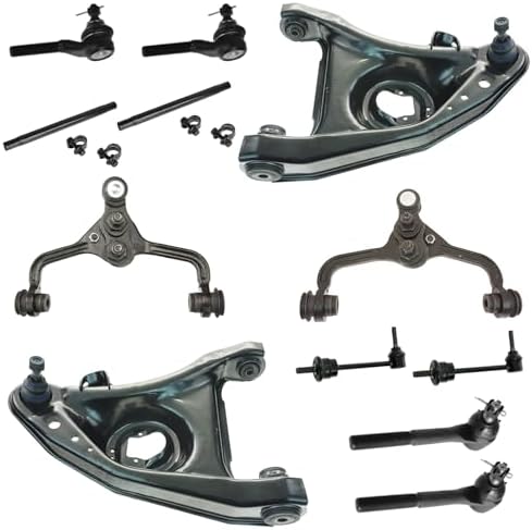 TRQ Front Steering & Suspension Kit Control Arm with Ball Joint Sway Bar