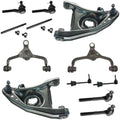 TRQ Front Steering & Suspension Kit Control Arm with Ball Joint Sway Bar