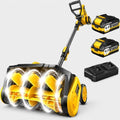 Brushless 40V Cordless Snow Shovel, 16" Electric Snow Blower with 2×4.0Ah Batteries & Fast Charger, 30FT Throw Distance for Driveway, Deck, Patio & Walkway，Yellow