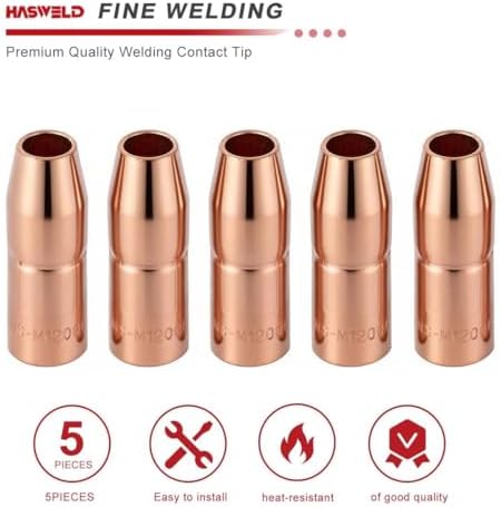 5-PK Nozzle For NS-M1200C 1/2" AccuLock MDX Fits Miller MDX-100 MIG Welding Guns Part
