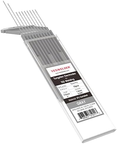 YESWELDER TIG Welding Tungsten Electrode 2% Ceriated