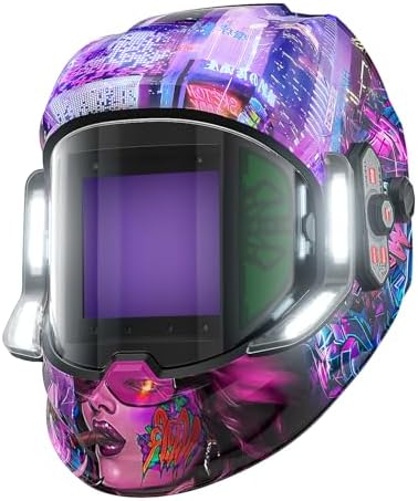 ANDELI Auto Darkening Welding Helmet with Light,with Internal Display