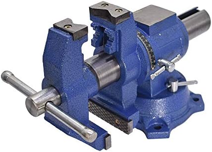 findmall Multipurpose Heavy Duty Multi-Jaw Vise with Swivel Base and Head