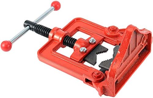 2 Pack Heavy Duty Pipe Vise, 3/5 Inch - 2 Inch Capacity Pipes Forged Bench Yoke Vise for Fixing Cutting from 15 to 50mm Pipes