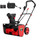 Cordless Snow Blower, 20 Inch Electric Snow Thrower, with 2x20V 4.0Ah Battery and Charger, Dual LED Lights & Brushless Motor, 25 Ft Throwing Distance, 12 in Deep Cleanup, for Sidewalks and Driveways