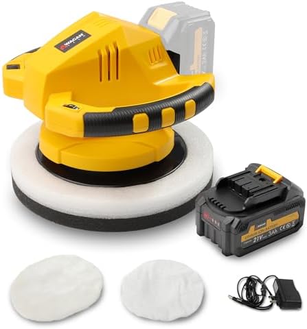 Wagan EL6404 OneVolt Cordless Polisher 10 XL Dual Action 10 Inch Buffer
