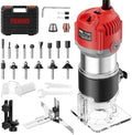 TEENO Router Tool, 1.25 HP 6.5 Amp Compact Wood Router Tool for Woodworking