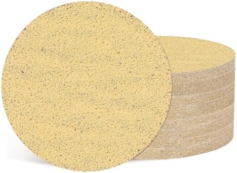50Pcs Sanding Discs 2In 120Grit Hook and Loop Sandpapers Yellow