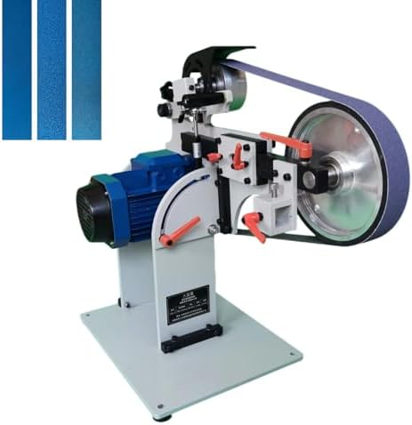 JLD 2 * 72-82Belt Grinder Sander, equipped with 2.2KW VFD, three sets of grinding heads, and 3 zirconia corundum sand belts (60 100 180) compatible with 2 * 72 sand belts