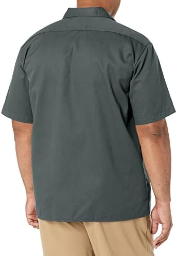 Dickies Men’s Short Sleeve Work Shirt – Durable Twill Button Down Shirts for Men, Lightweight Uniform for Daily Wear