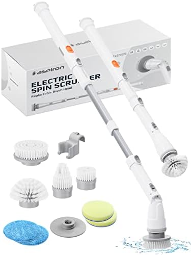 Electric Spin Scrubber, Aspiron Cordless Electric Scrubber & Stardrops - The Pink Stuff - The Miracle All Purpose Cleaning Paste