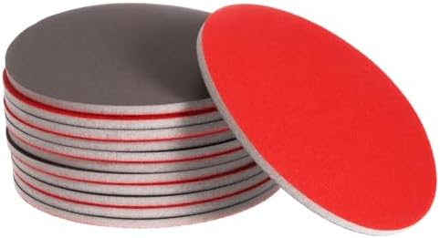 uxcell 12pcs 2000 Grit Sanding Sponge 6" Hook and Loop Sponge Sanding Disc