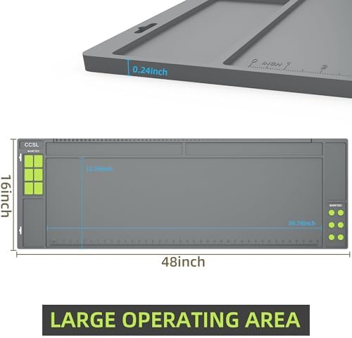 Gun Cleaning Mat 48"x16", Extra Large Magnectic Gun Mat for All Guns Anti-Slip Rubberized Workbench Mat for Pistol and Rifle