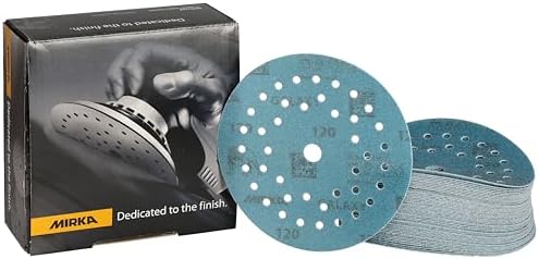 Mirka Galaxy Multifit Sandpaper 5 inch Grit 120 50 Discs