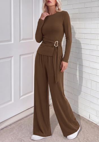 BTFBM 2 Piece Sets For Women Fall Outfits Lounge Set Business