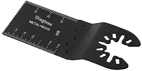 50Pack Bi-Metal oscillating Tool Blade, Diagtree Multitool Blade Oscillating Multi Tool Quick Release Saw Blades for Fein, Dremel, Dewalt, Craftsman, Ridgid, Makita, Milwaukee, Rockwell