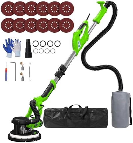 Drywall Sander, 8-Amp Drywall Sander with Vacuum Dust Collector,Light Green