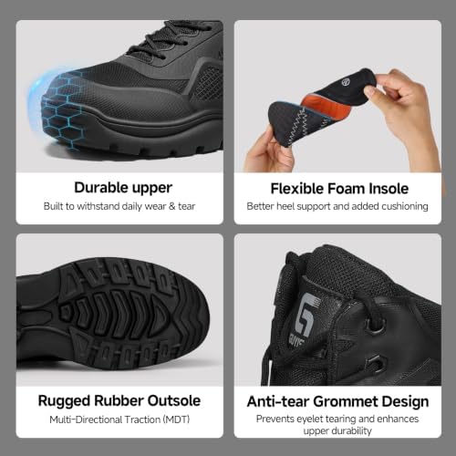 Steel Toe Boots for Men Work Indestructible Safety Boots