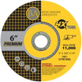 Benchmark Abrasives 6 Inch Ceramic Thin Type 1 Grinder Cut Off Wheels, .040" Thick 7/8" Arbor, for Metal, Stainless Steel, High Performance 4X Cutting Wheels, Angle Grinder Cutting Disc - 25 Count